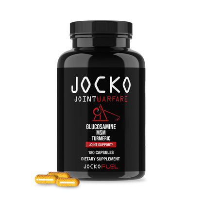 Jocko Fuel Joint Support Supplement - Glucosamine MSM, Turmeric & Boswellia, 180 Capsules