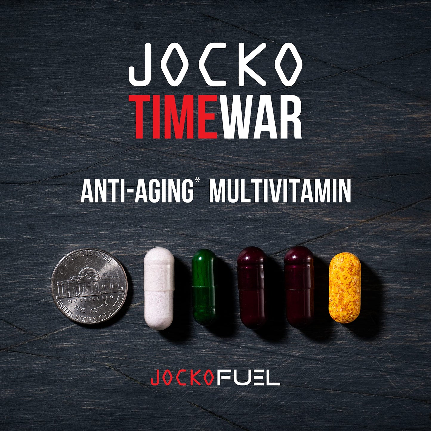 Jocko Fuel TIME WAR Multivitamin – NAD Support for Healthy Aging & Energy