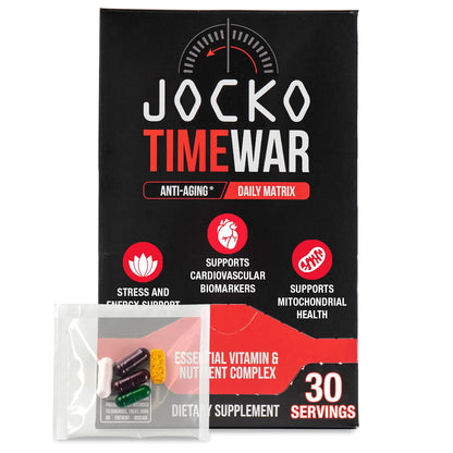 Jocko Fuel TIME WAR Multivitamin – NAD Support for Healthy Aging & Energy