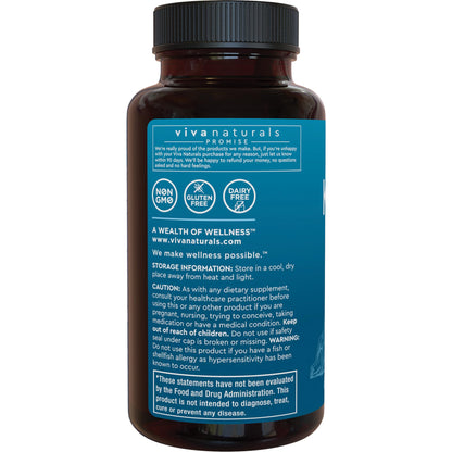 Viva Naturals Antarctic Krill Oil 1250 mg — EPA/DHA + Astaxanthin | Joint & Brain Support | No Fishy Aftertaste | Pack of 6