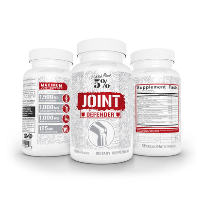 5% Nutrition Joint Defender: Maximum Joint Support Supplement | Collagen, Glucosamine, Chondroitin
