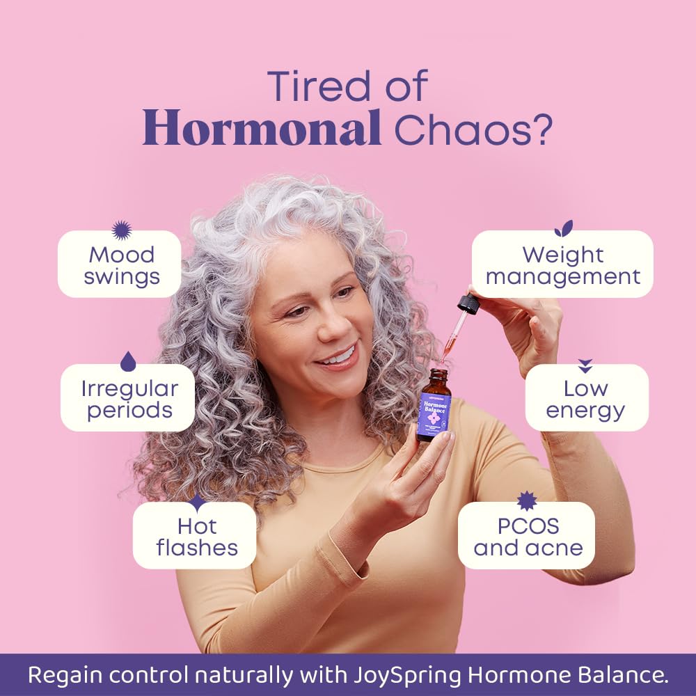 JoySpring Hormone Balance for Women - Black Cohosh, Menopause & PMS Relief