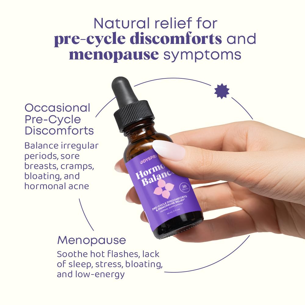 JoySpring Hormone Balance for Women - Black Cohosh, Menopause & PMS Relief