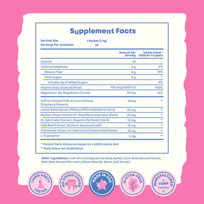 JoySpring Mood Magic for Kids – Natural Mood Support Pixie Sticks with Saffron, Magnesium & Vitamin D3 | Sugar-Free