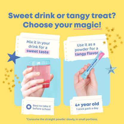JoySpring Mood Magic for Kids – Natural Mood Support Pixie Sticks with Saffron, Magnesium & Vitamin D3 | Sugar-Free