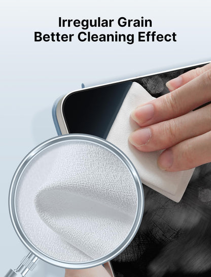 JSAUX Microfiber Cleaning Cloth (100 Total) for Switch 2| Eye Glass Disposable Clean Cloth| Safe for Lens, Eyeglasses, Glasses, Screens, Camera, iPad, iPhone, Phone, Steam Deck, LCD TV Screen and More