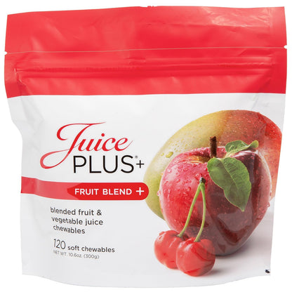 Juice Plus+ Fruit Blend Soft Chews – 11 Fruits & Plant Ingredients (Vegan Gummies, 120)