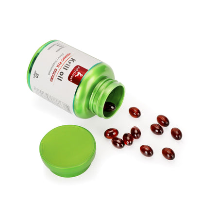 JulyDeer Antarctic Krill Oil 1000 mg – Omega-3 EPA/DHA, Astaxanthin, Phospholipids | 60 Softgels
