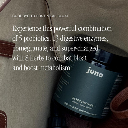Juna Detox: Fast-Acting Digestive Enzymes & Probiotic for Bloat, Gas & Digestive Comfort