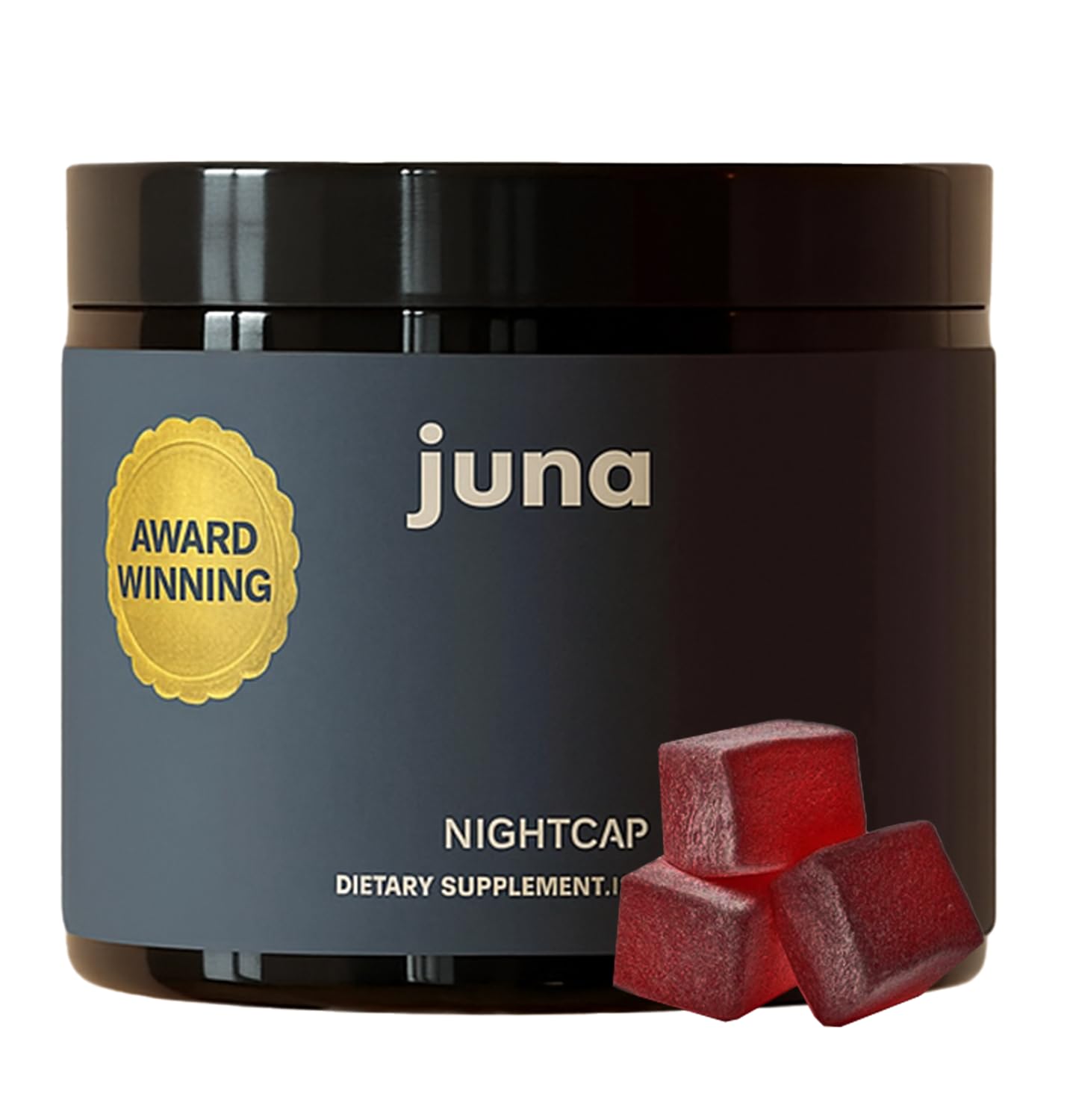 Juna Nightcap Sleep Gummies — Sugar-Free, All-Natural Sleep Aid with Low-Dose Melatonin