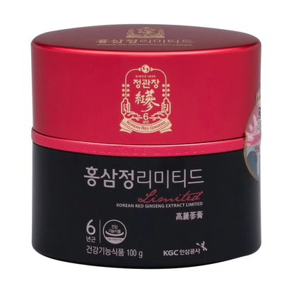 Jung Kwan Jang Korean Red Ginseng Extract 100g Jar | Pure Panax Ginseng, Energy, Stamina & Immune Support | Vegan