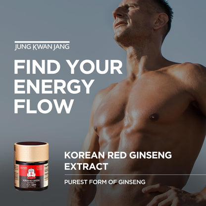 JUNG KWAN JANG Korean Red Panax Ginseng Concentrated Extract 50g | Immune Support & Focus
