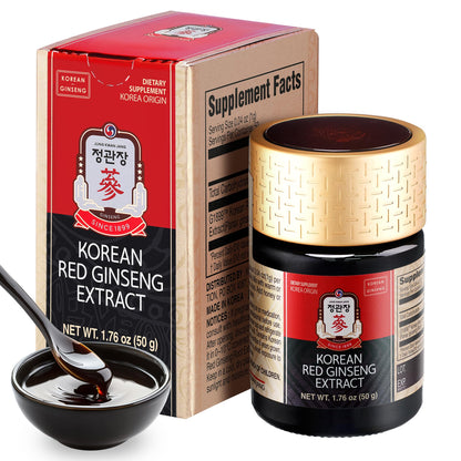 JUNG KWAN JANG Korean Red Panax Ginseng Concentrated Extract 50g | Immune Support & Focus