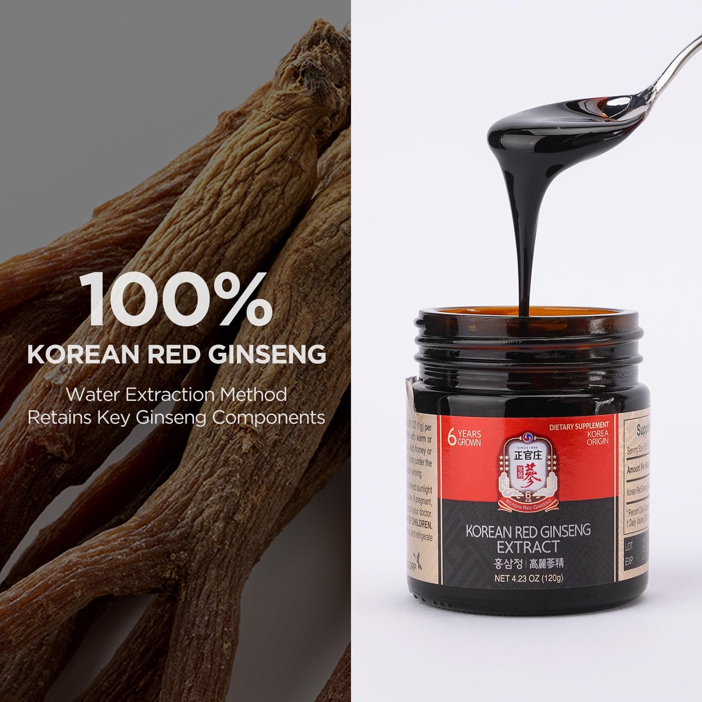 JUNG KWAN JANG Korean Red Ginseng Extract – Extra Strength, Energy & Focus