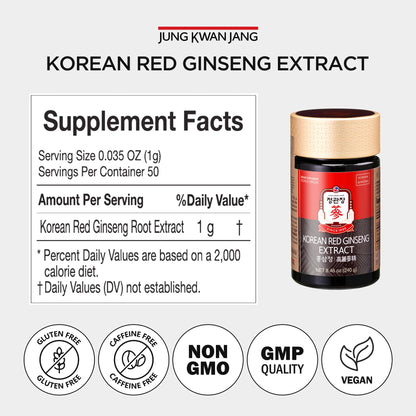 JUNG KWAN JANG Korean Red Ginseng Extract – Extra Strength, Energy & Focus