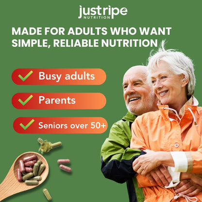 Just Ripe Nutrition Fruits & Veggies Supplement – 180 Whole Food Capsules