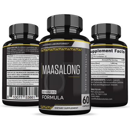 Justified Laboratories Maasalong Advanced Men's Health Formula 2 Pack – 120 Capsules