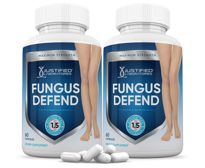 Justified Laboratories Fungus Defend Probiotic 1.5B CFU – 2 Pack, 120 Capsules