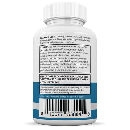 Justified Laboratories 2 Pack Glucotrust Max 1295MG Formula - 120 Capsules | Dietary Supplement