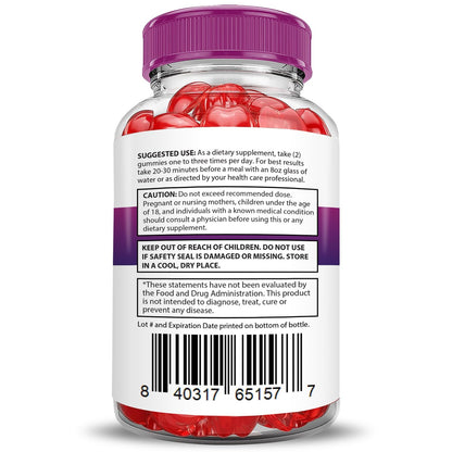 Justified Laboratories Keto Rush ACV Gummies 3 Pack – 180 Gummies, 1000mg ACV, Vegan & Non-GMO