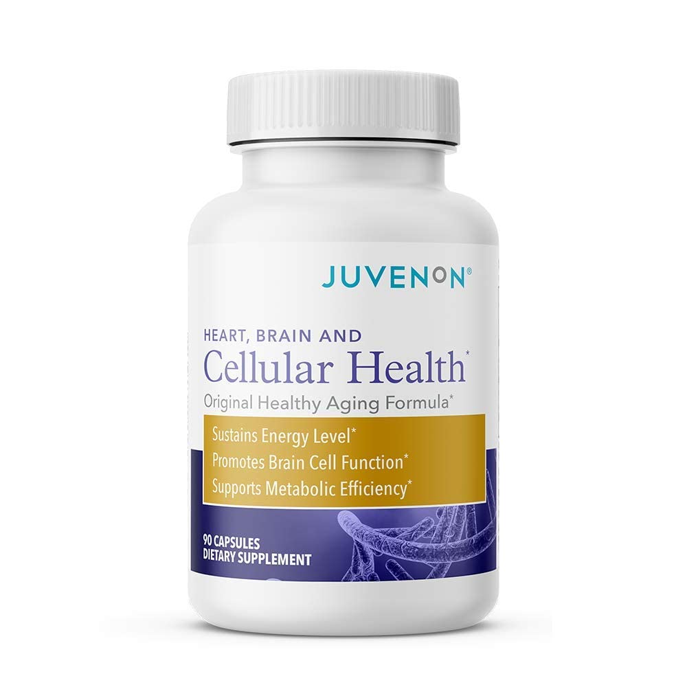 Juvenon Cellular Health | Acetyl L-Carnitine & Biotin for NAD+ Support, Energy & Focus – 90 Capsules