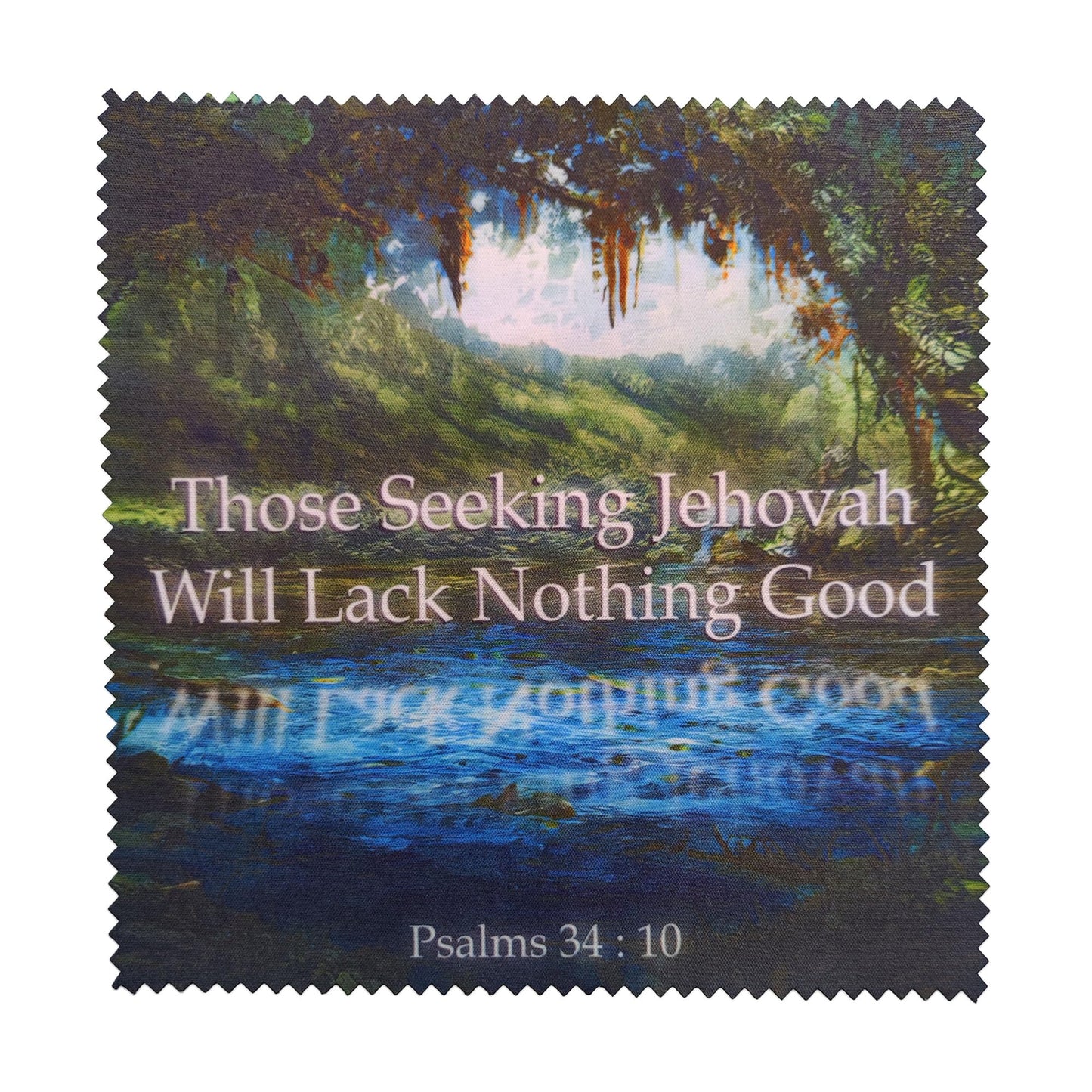 JW Community Microfiber Glasses Cloths Pack – Inspirational Double-Sided (Set of 4)