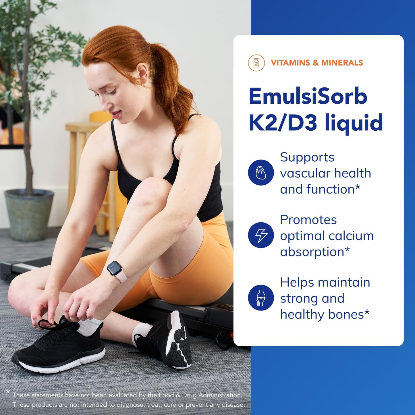 Pure Encapsulations EmulsiSorb K2/D3 Liquid - Enhanced-Absorption Vitamin K2 & D3 for Vascular Health | 0.7 Fl Oz