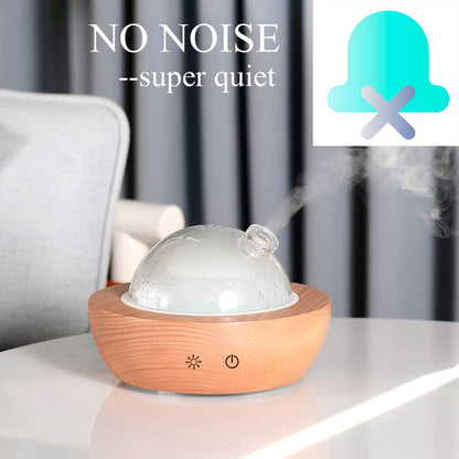 Kakoda Glass Essential Oil Diffuser – Real Wood Base, 7-Color LED, 2025 Upgrade