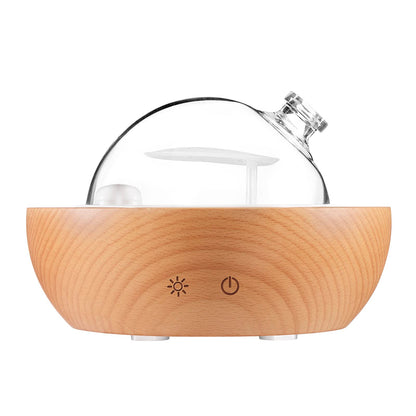 Kakoda Glass Essential Oil Diffuser – Real Wood Base, 7-Color LED, 2025 Upgrade