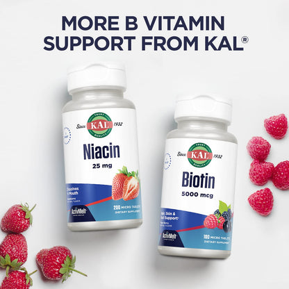 KAL Vitamin B12 Methylcobalamin 1000mcg | ActivMelt, Tangerine Flavor