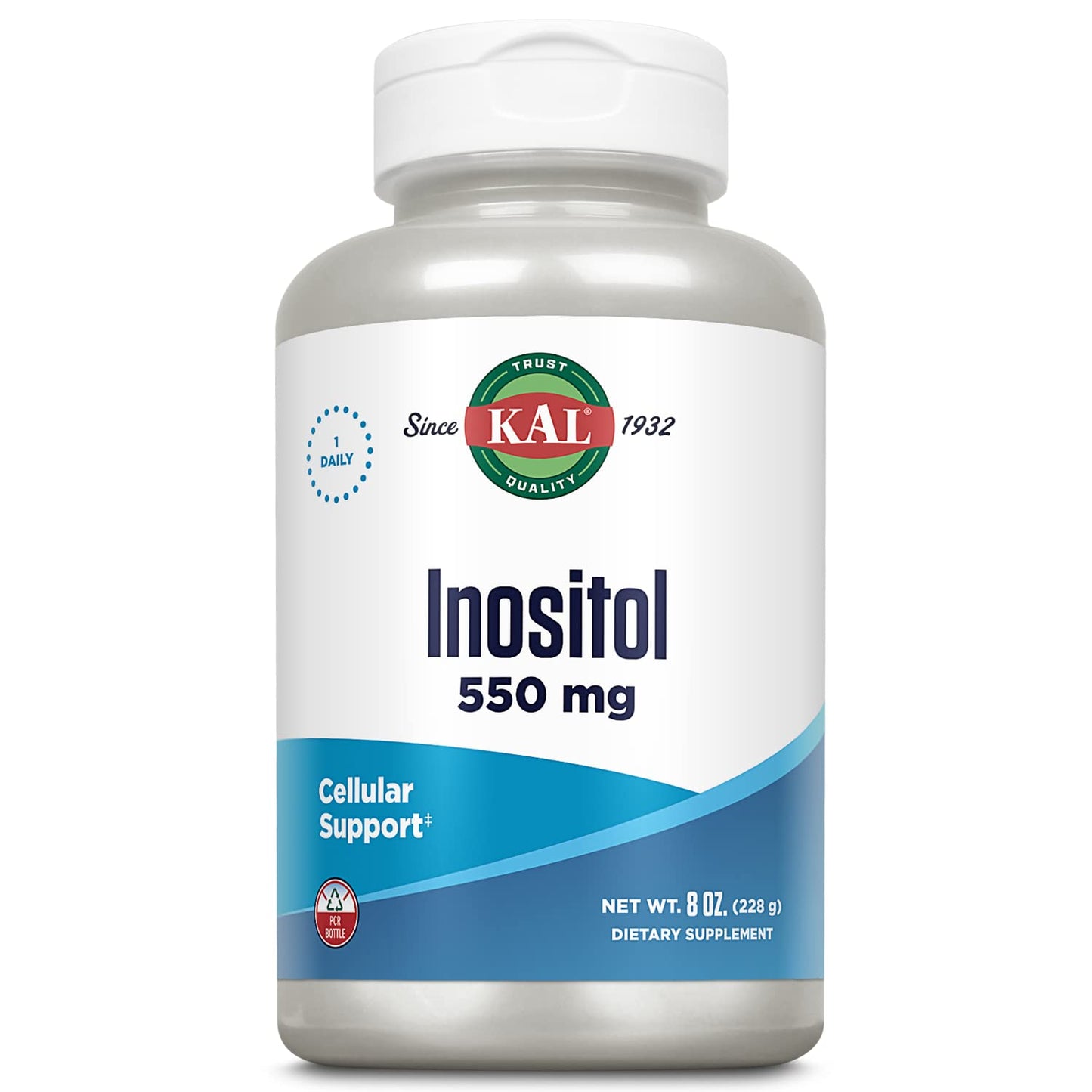KAL Inositol Powder 550mg – Brain Health, Mood Support & Cellular Health – Approx. 408 Servings, 8oz