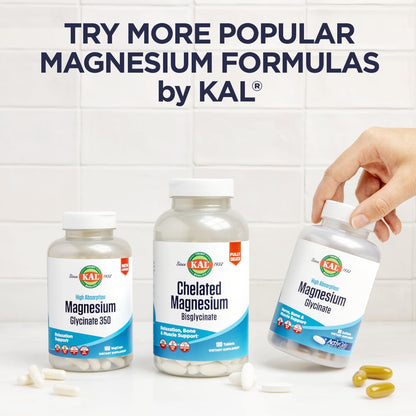 KAL Magnesium Orotate 200 mg – Superior Absorption Chelated Magnesium | Bones, Nerves & Muscles | 120 VegCaps