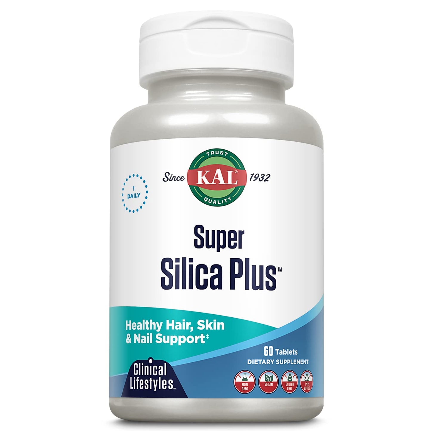 KAL Super Silica Plus - 60 Tablets | Supports Skin & Hair Health