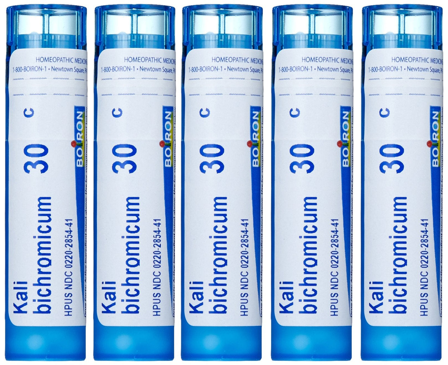 Boiron Kali Bichromicum 30C (Pack of 5) – Homeopathic Cold Remedy