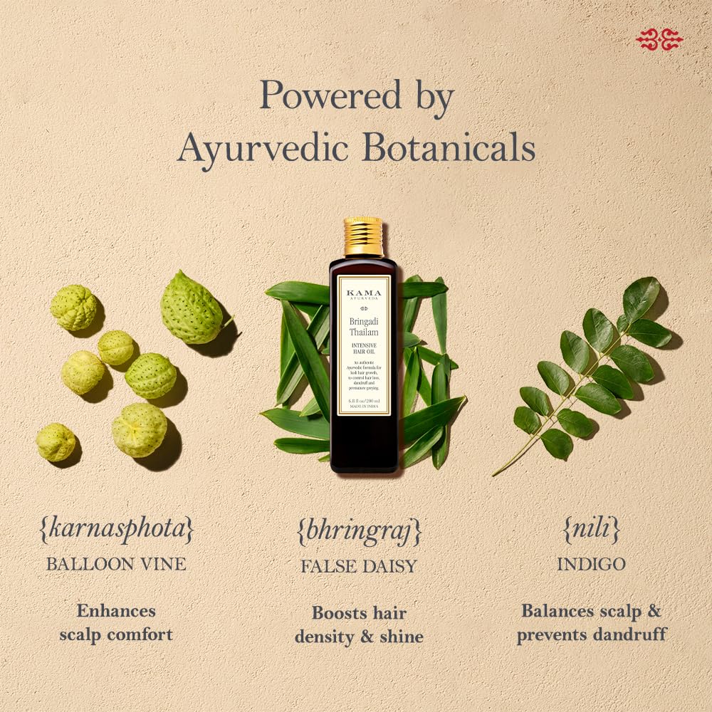 Kama Ayurveda Bringadi Intensive Hair Treatment 100ml | Hair Growth & Scalp Nourishment