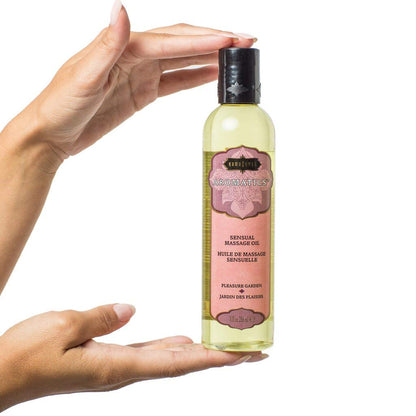KAMA SUTRA Aromatics Massage Oil Pleasure Garden (8 oz) – Rose, Jasmine & Sandalwood