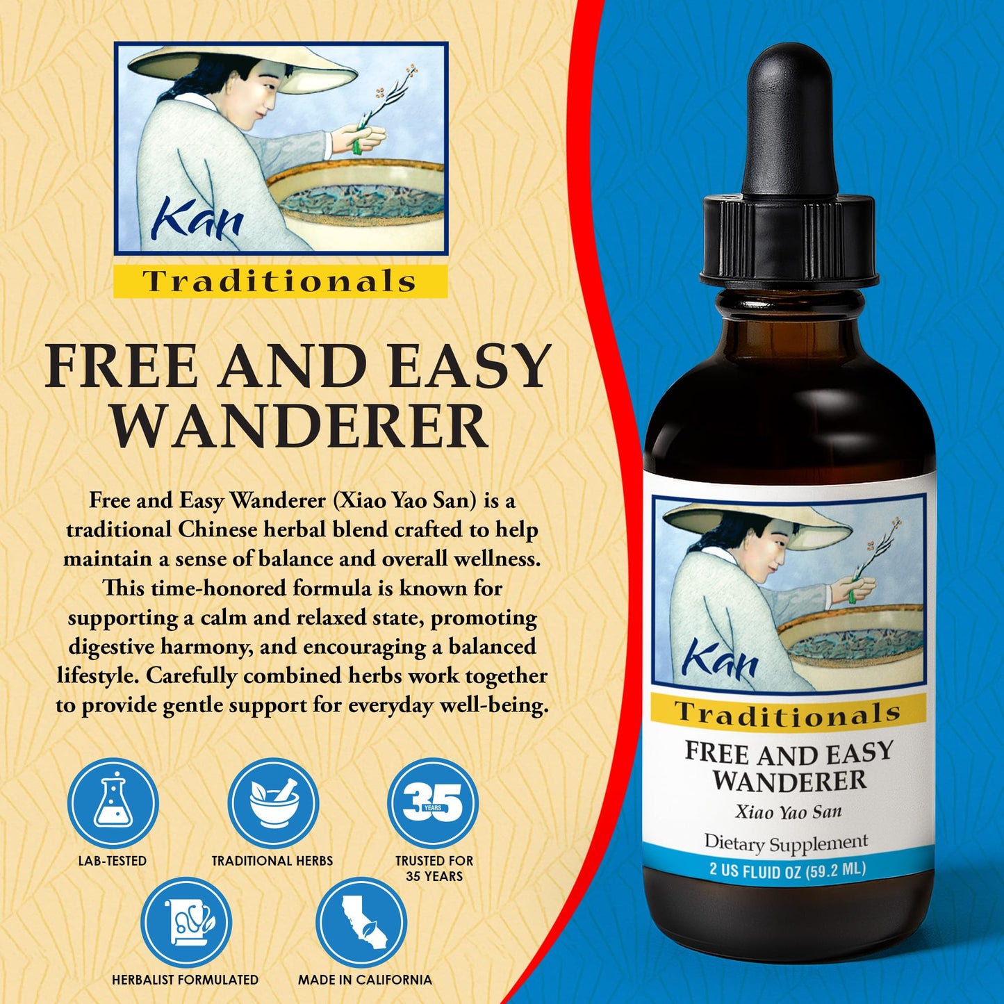 Kan Herbs - Free and Easy Wanderer 2 oz [Health and Beauty]