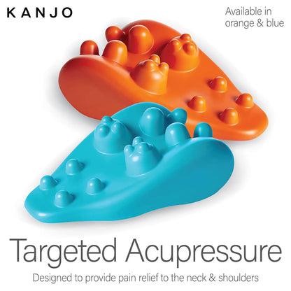 Kanjo Acupressure Neck Pain Relief Cushion – Cervical Traction & Relaxation | Blue