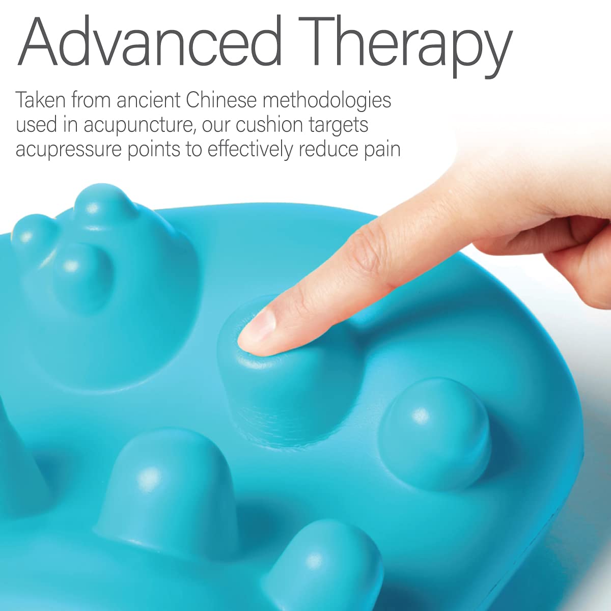 Kanjo Acupressure Neck Pain Relief Cushion – Cervical Traction & Relaxation | Blue