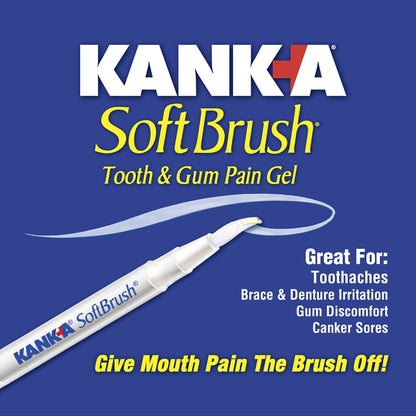 Kank-A SoftBrush Pain Gel – Maximum Strength (0.21 oz) Pack of 3