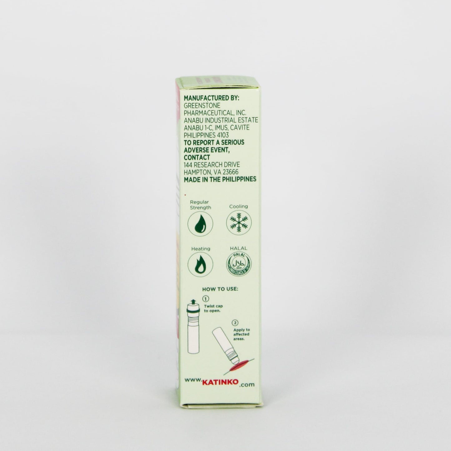 Katinko External Analgesic Oil 10ml - Quick Relief for Sore Muscles, Headaches, Travel Sickness & Insect Bites