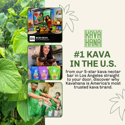 Kavahana Relax Edition Ceremonial Grade Noble Kava Nectar Powder – Deep Calm for Nighttime Relaxation & Natural Stress Support, Instant Dried Kava Juice