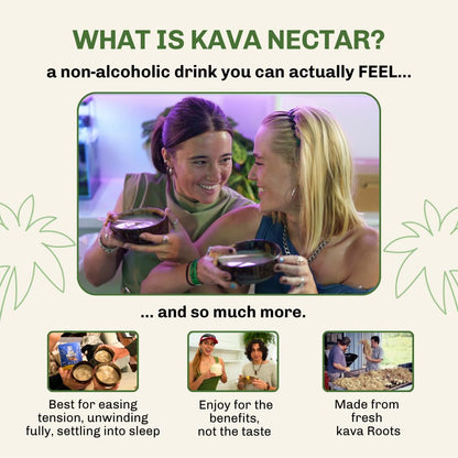 Kavahana Relax Edition Ceremonial Grade Noble Kava Nectar Powder – Deep Calm for Nighttime Relaxation & Natural Stress Support, Instant Dried Kava Juice