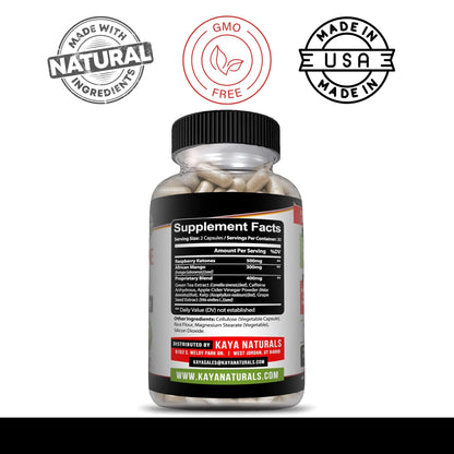 Kaya Naturals Raspberry Ketone Keto Diet - Weight Loss & Appetite Support (60 Count)