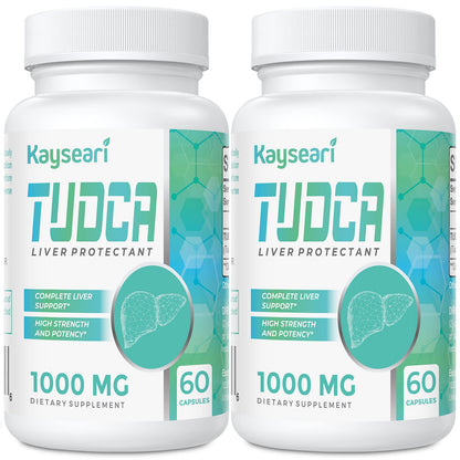 Kayseari TUDCA Bile Salts Supplement 1000mg – 120 Veggie Capsules | Liver Support