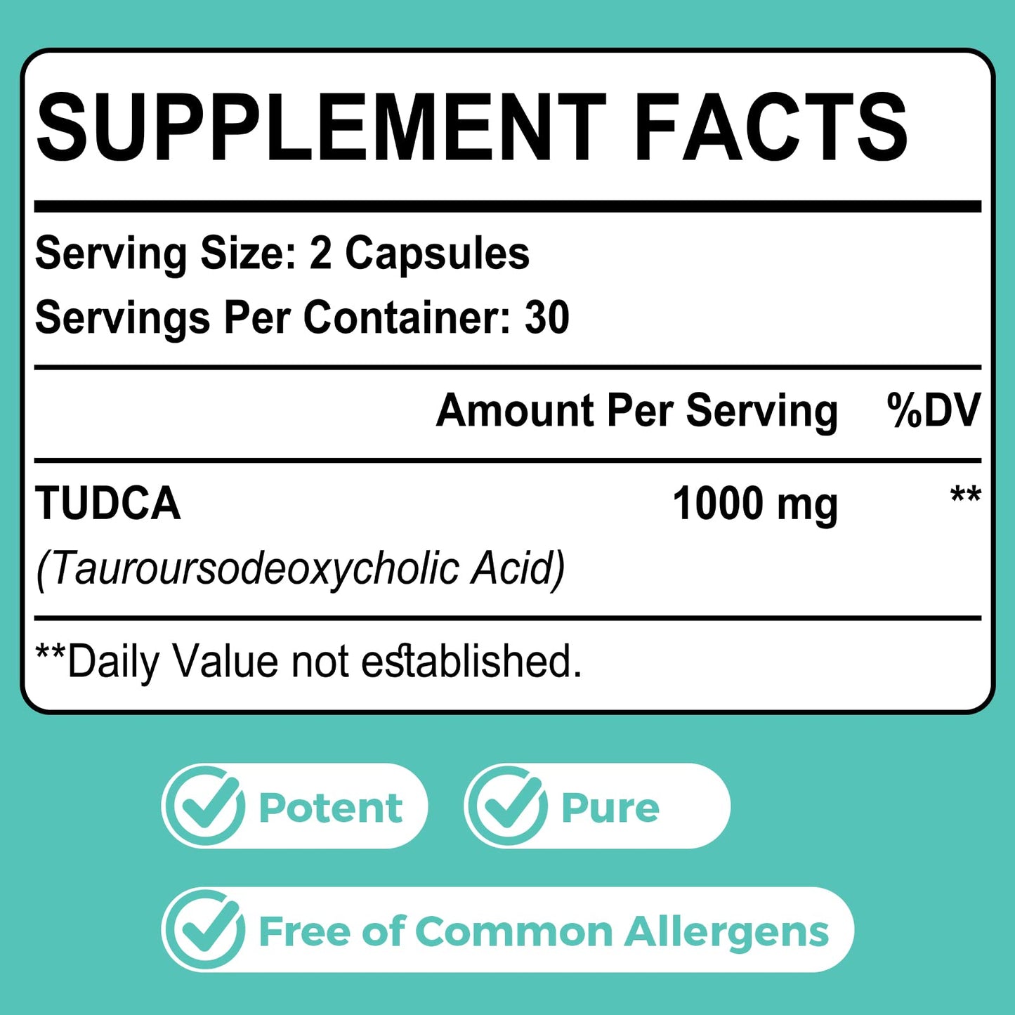Kayseari TUDCA Bile Salts Supplement 1000mg – 180 Veggie Capsules for Liver Support