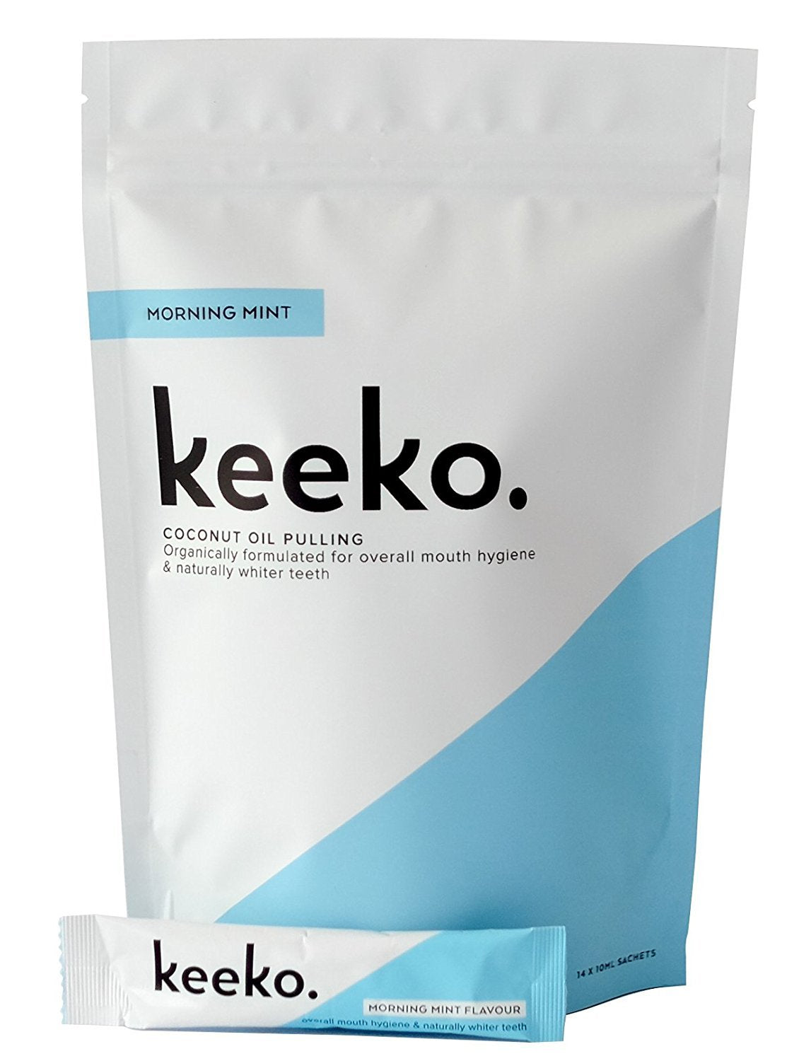 Keeko Morning Mint Oil Pulling Sachets – 14 Pack (2-Week Course)