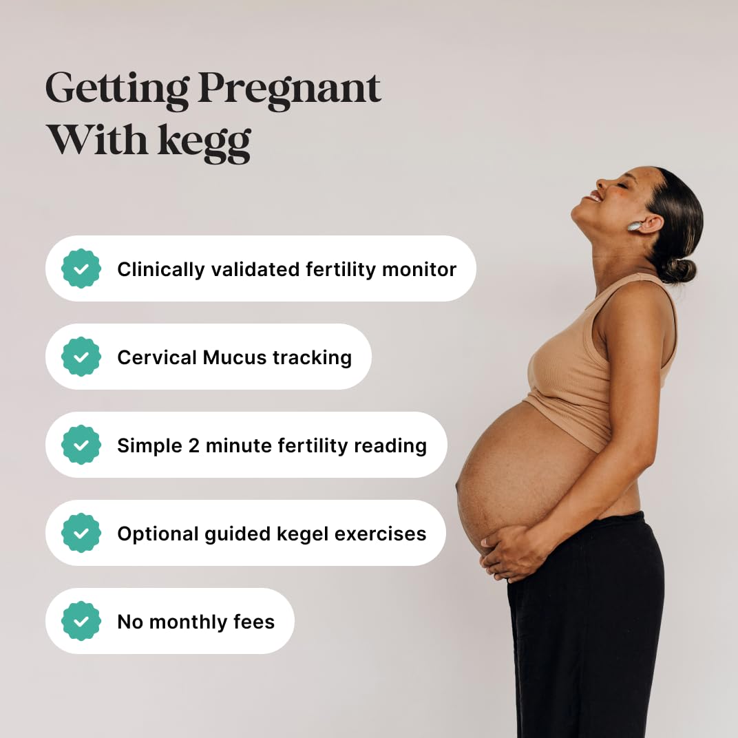 kegg Fertility Tracker + Free Fertility App | Gold | Discover Your Most Fertile Days | No Recurring costs | Predicts Fertile Window | Helps Exercise Pelvic Floor Muscles