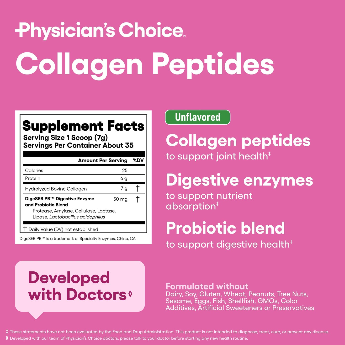 Collagen Peptides Powder Two-Pack – Keto, Hydrolyzed Type I & III, DigeSEB