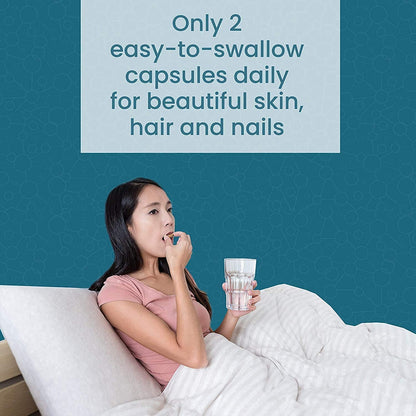 Enhanced Collagen Pills (Types I-V) | Grass-Fed Multi Collagen Capsules for Hair, Skin, Nails & Joints | Maximum Absorption
